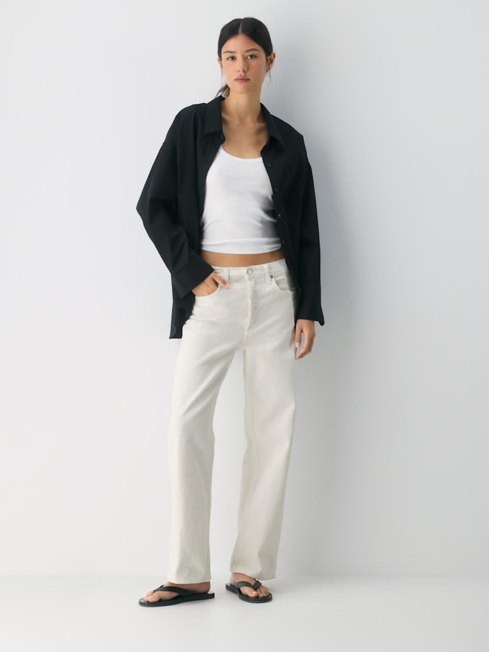 NWT AGOLDE Arc Jean, Chalk White - 29”